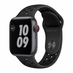 Apple Watch Nike S6 GPS + Cellular 40mm Space Gray Aluminium Case with Anthracite/Black Nike Sport Band - Regular - M07E3HN/A