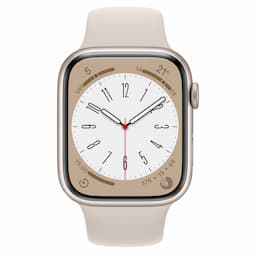 Apple Watch Series 8 GPS 45mm Starlight Aluminium Case with Starlight Sport Band - Regular