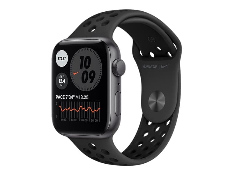 Apple Watch Nike SE (GPS) - Apace grey Aluminium, Anthracite/black, 32 GB, Smart watch with Nike sport band