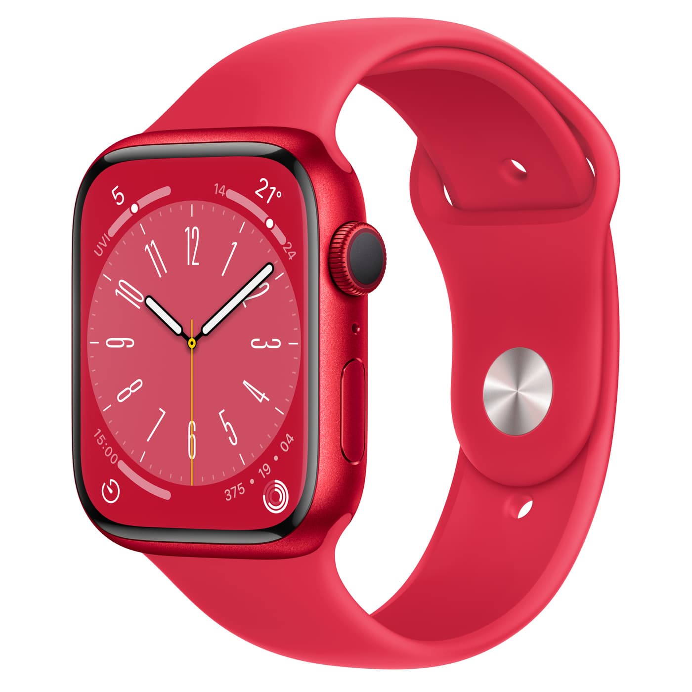 Apple Watch Series 8 GPS 45mm (PRODUCT)RED Aluminium Case with Sport Band - Regular