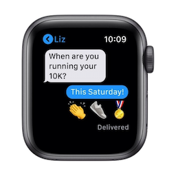 Apple Watch Nike SE (GPS) - space grey aluminium - smart watch with Nike sport band - anthracite/black - 32 GB