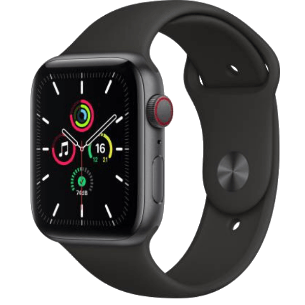 Apple Watch SE 44mm (MYF02HN/A) Aluminium Dial Smart Watch, Space Grey