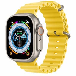 Apple (MNHG3HN/A) Watch Ultra GPS + Cellular, 49mm Titanium Case with Yellow Ocean Band