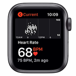 Apple Watch Nike SE (GPS + Cellular) - space grey aluminium - smart watch with Nike sport band - anthracite/black - 32 GB