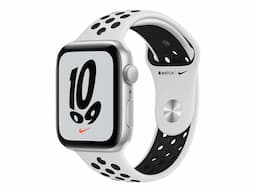 Apple Watch Nike SE (GPS) - silver aluminium - smart watch with Nike sport band - pure platinum/black - 32 GB