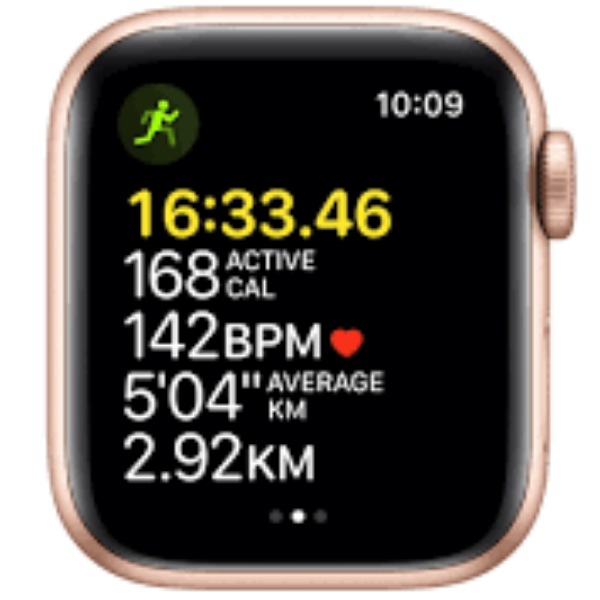 Apple (MKT13HN/A) Watch SE Smart Watch 44 mm Gold Aluminium Case with Sport Band