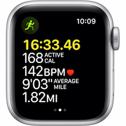 Apple Watch SE (GPS + Cellular) abyss blue/moss green - 32 GB, silver aluminium - smart watch with sport loop