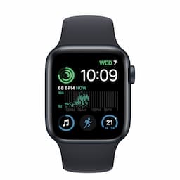 Apple Watch SE GPS 40mm Midnight Aluminium Case with Midnight Sport Band - Regular
