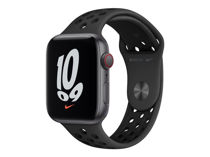 Apple Watch Nike SE (GPS + Cellular) - space grey aluminium - smart watch with Nike sport band - anthracite/black - 32 GB