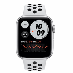 Apple Watch (MG083HN/A) Nike SE GPS + Cellular, 44mm Silver Aluminium Case with Pure Platinum
