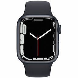 Apple (MKMX3HN/A) Watch Series 7 Midnight Aluminium Case with Sport Band