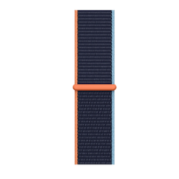 Apple Watch SE GPS + Cellular MYEG2HN/A 40 mm Silver Aluminium Case with Deep Navy Sport Loop (Blue Strap, Regular)