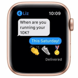 Apple Watch SE (GPS + Cellular) maize/white, 32 GB, gold aluminium - smart watch with sport loop