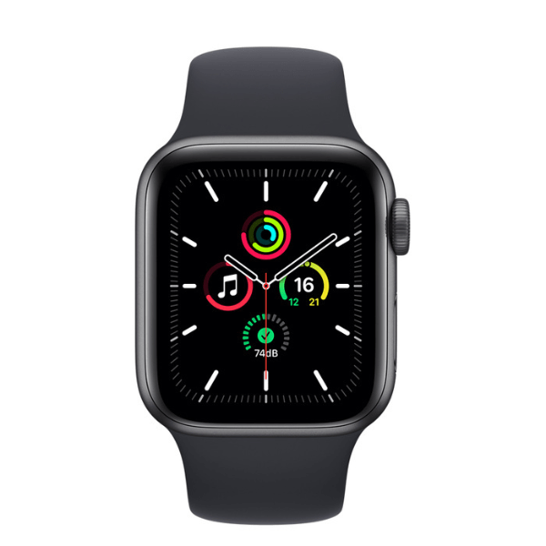 Apple Watch SE Smart Watch 40 mm Space Grey Aluminium Case with Sport Band And Midnight - MKQ13HN/A