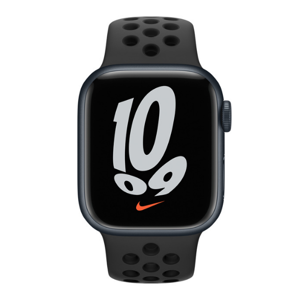 Apple (MKN43HN/A) Watch Series 7 Midnight Aluminium Case with Nike Sport Band GPS + Cellular 41 mm