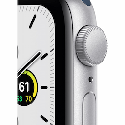 Apple Watch SE Smart Watch 44 mm Abyss Blue Silver Aluminium Case with Sport Band - MKRY3HN/A