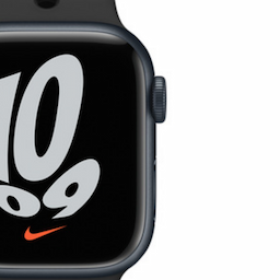 Apple (MKN43HN/A) Watch Series 7 Midnight Aluminium Case with Nike Sport Band GPS + Cellular 41 mm