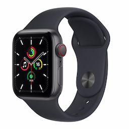 Apple Watch SE (GPS + Cellular) 40 mm Space Grey Aluminium Case with Sport Band - MKR23HN/A