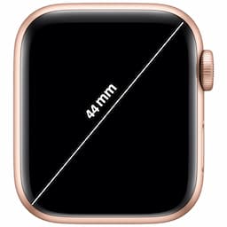 Apple (MKQ53HN/A) Watch SE Smart Watch 44 mm Gold Aluminium Case with Sport Band and Starlight