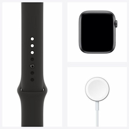 Apple Watch Nike SE (GPS) - space grey aluminium - smart watch with Nike sport band - anthracite/black - 32 GB