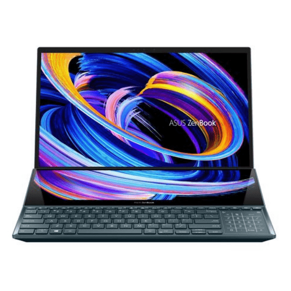 Asus Zenbook Pro Duo 15 OLED Notebook - UX582HM-H911WS 11th Gen Intel Core i9 32 GB RAM 1 TB SSD 15.6" Windows 10 Celestial Blue