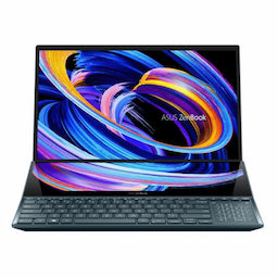 Asus Zenbook Pro Duo 15 OLED Notebook - UX582HM-H911WS 11th Gen Intel Core i9 32 GB RAM 1 TB SSD 15.6" Windows 10 Celestial Blue