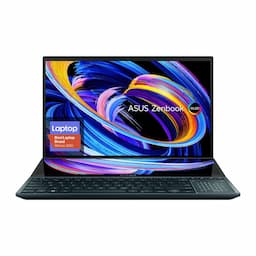 Asus Zenbook Pro Duo 15 OLED (UX582ZM-H901WS), 12th Gen Intel, 15.6 Display, Intel Core i9-11900H, 32GB RAM, 1TB SSD, GeForce RTX 3060, Windows 11 Pro.