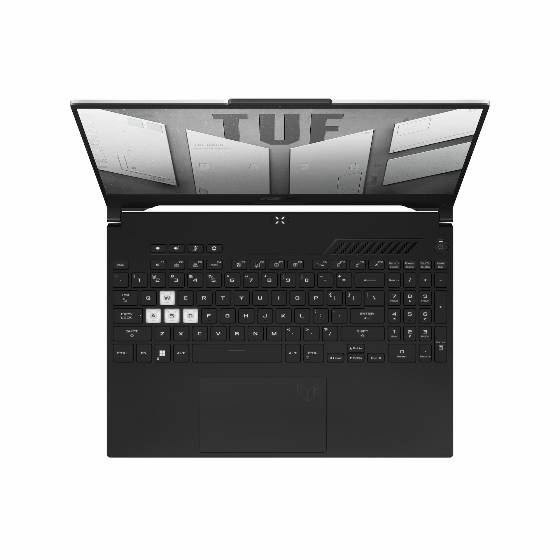 Asus TUF Dash F15 FX517ZC-HN083WS Gamng Laptop, i5 12450H, RTX3050- 4GB, 16GB DDR5 (2 x 8GB), 512GB SSD, 15.6 FHD-144hz, Backlit KB, 76Whr, Win 11, Office H&S 2019, Polar White