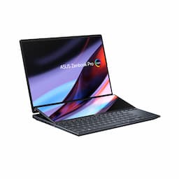 Asus Zenbook Pro 14 Duo OLED (UX8402ZA-M501WS) Tech Black Thin and Dual Screen Laptop, Intel EVO Core i5 12th Gen, 16GB RAM, 512GB SSD, 14.5 inch, Touch Panel, 1.70 Kg, Windows 11 Home with MS Office