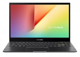 Asus VivoBook Flip 14 (TP470EA-EC302WS) Black 2-in-1 Laptop , Intel Core i3-1115G4 11th Gen, 8GB RAM, 256GB SSD, 14-inch (35.56 cm) FHD Touch, Integrated Graphics, 1.5 Kg, Windows 11