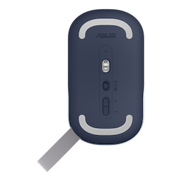 Asus MD100 Marshmallow (90XB07A0-BMU040) Quiet Blue, Multi-Mode with Solar Cover Wireless Optical Mouse, 2.4GHz Wireless, Bluetooth