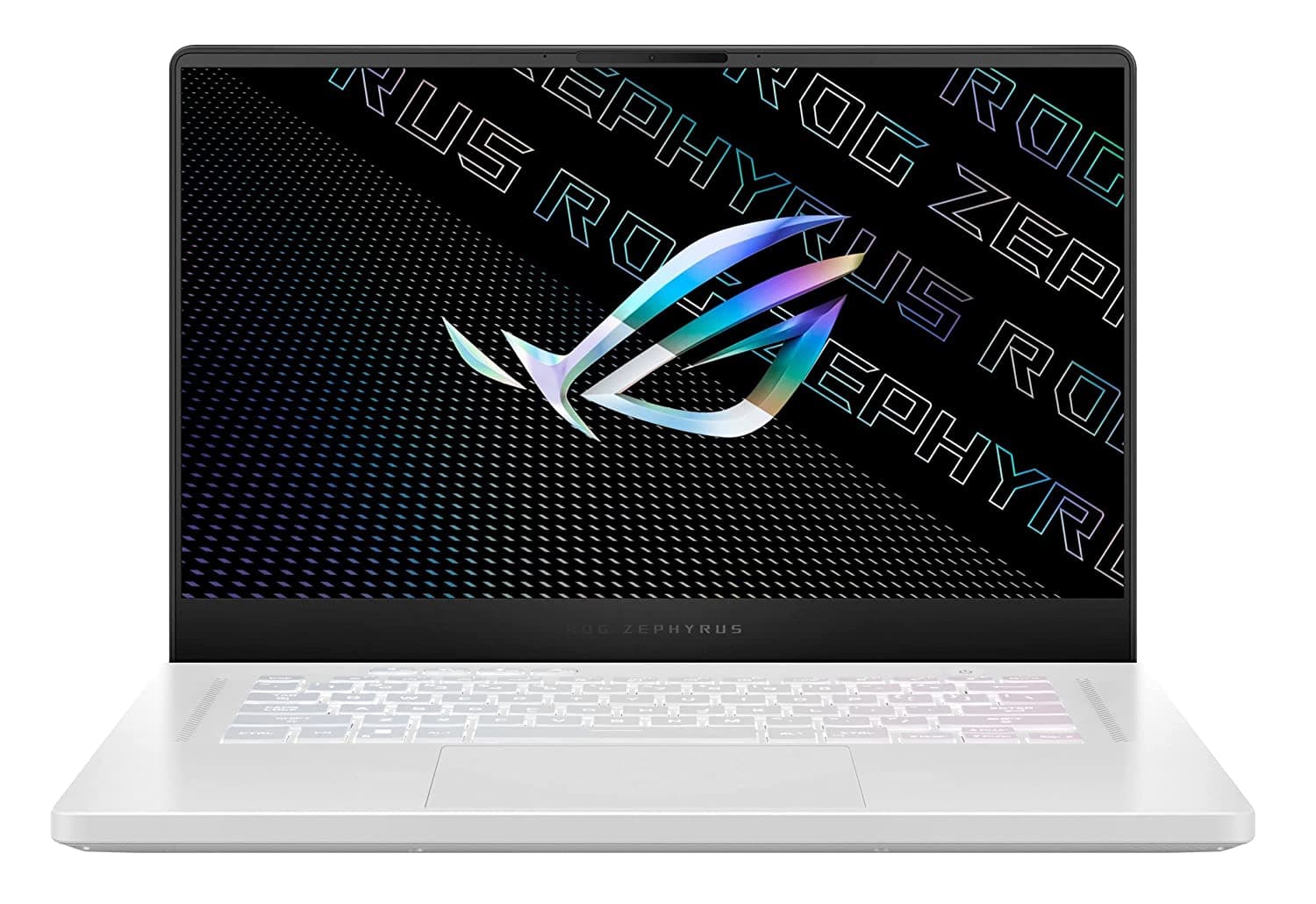 Asus ROG Zephyrus G15 (GA503RM-HQ057WS) Gaming Laptop, Ryzen 9 Octa Core 6900HS, 16 GB, 1 TB SSD, 6 GB Graphics, 15.6 Inch, Moonlight White, Windows 11.
