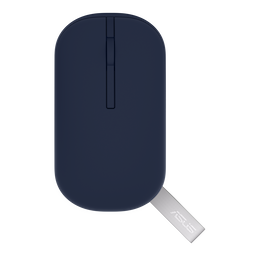 Asus MD100 Marshmallow (90XB07A0-BMU040) Quiet Blue, Multi-Mode with Solar Cover Wireless Optical Mouse, 2.4GHz Wireless, Bluetooth