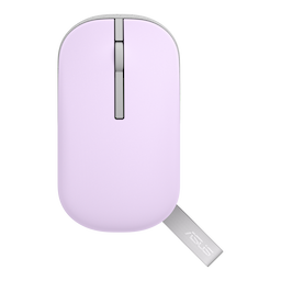 Asus 90XB07A0-BMU050 Marshmallow MD100-LMP/BG, Wireless Optical Mouse, 2.4GHz Wireless, Bluetooth - Lilac Mist Purple
