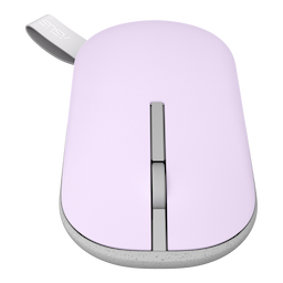 Asus 90XB07A0-BMU050 Marshmallow MD100-LMP/BG, Wireless Optical Mouse, 2.4GHz Wireless, Bluetooth - Lilac Mist Purple
