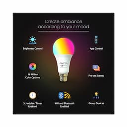 AVITA DOMUS 9W LED SMART Bulb 5CH RGB