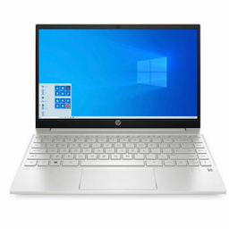 HP (4J0X9PA#ACJ) Pavilion Ryzen 7 Octa Core 5700U 16 GB 512 GB SSD Windows 10 Home 2 GB Graphics 14-EC0007AX Thin and Light Laptop 14 inch, Natural Silver, 1.41 kg
