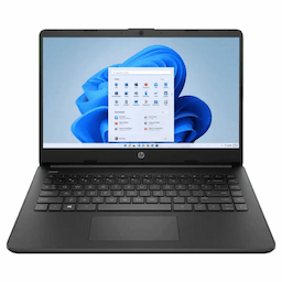HP 14S-DQ3033TU HP(637S4PA#ACJ) Laptop 8GB 256GB SSD Windows 11 MS Office Jet Black 1.46Kg Intel Pentium N6000 14-inch.