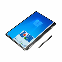 HP (2H3T8PA#ACJ) Spectre x360 13-aw2069TU Core i7 11th Gen Windows 10 Professional 2-in-1 Laptop 16GB RAM 1TB SSD Intel Iris Xe Graphics MS Office, 33.78cm, Poseidon Blue Aluminum