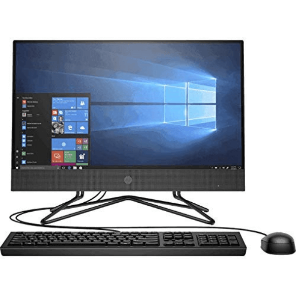 HP 1K0M8PA All-in-One Desktop, AMD Athlon 64, 8 GB RAM, 1 TB, Windows 10, Black