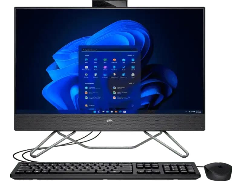 HP Pro 240 G9 All-in-One Desktop PC, 12th Generation Intel Core i5 processor, 8 GB DDR4-3200 MHz RAM, 512 GB PCI SSD, Intel Iris Xe Graphics, Windows 11 Pro