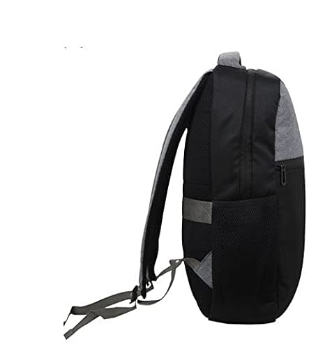 HP 15.6" Black With Grey Polyester Fabric Laptop Backpack