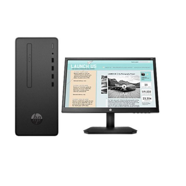 HP 5YZ63PA All-in-One Desktop, AMD Ryzen 3, 4 GB RAM, 1 TB SSD, Windows 10 Pro, Black