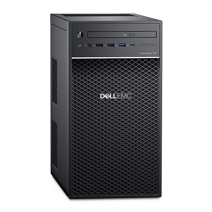 Dell PowerEdgeT40 E-2224G 4C 8GB 1TB DVD SR, Intel Xeon E-2224G Processor 3.5GHz, 8M Cache, 4C/4T, Turbo, 71W, TPM