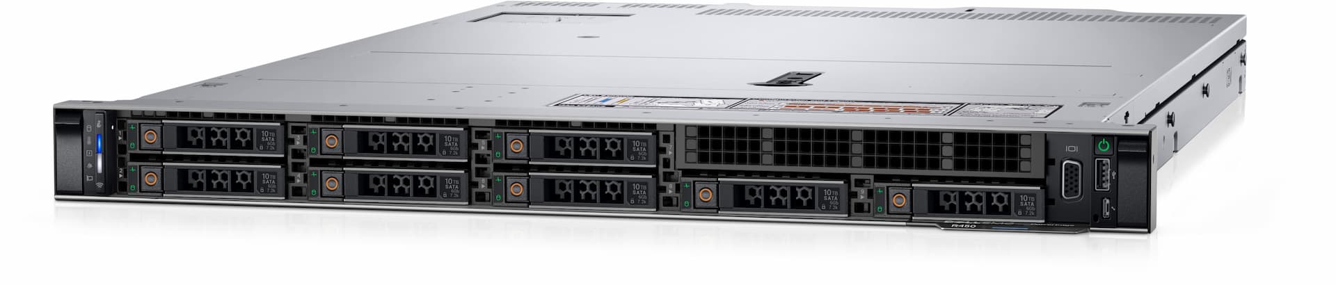 Dell PowerEdge R450 1U Rack Model ,Intel Xeon Silver 4310 2.1G, 12C/24T, 10.4GT/s, 18M Cache, Turbo, HT (120W) DDR4-2666