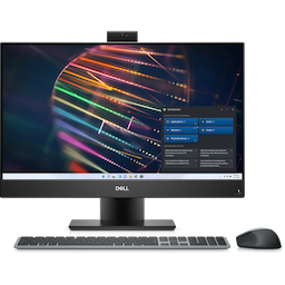 Dell All in One OptiPlex AIO 5400, Intel Core i5-12500T, 8 GB, 256GB SSD + 1TB, 24"FHD, No ODD, 3 Yrs, HAS, Camera, Intel Wifi + BT, Windows 10 Pro