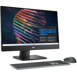 Dell All in One OptiPlex AIO 5400, Intel Core i5-12500T, 8 GB, 256GB SSD + 1TB, 24"FHD, No ODD, 3 Yrs, HAS, Camera, Intel Wifi + BT, Windows 10 Pro