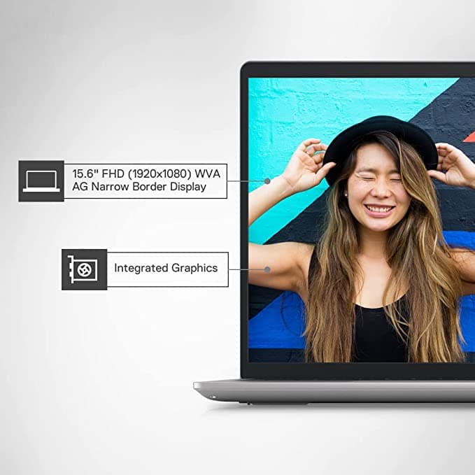 Dell Inspiron 3511 (D560864WIN9S)Platinum Silver Laptop, i5-1135G7, 8GB DDR4, 512GB SSD, NVIDIA GEFORCE MX350 2GB GDDR5, 15.6" (39.62Cms) FHD WVA AG, Win 11+ MS Office 21