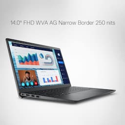 Dell Vostro 3420 (293420GT2FWO2MC2IN) Carbon Black Laptop, 12th Gen Intel Core i5-1235U, 8GB RAM, 512GB SSD, 14.0" (35.56Cms) FHD WVA AG 250 nits, 1.48 KGs, Windows 11