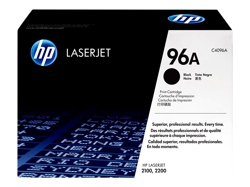 HP 96A - Black - Original - LaserJet - Toner Cartridge (C4096A)